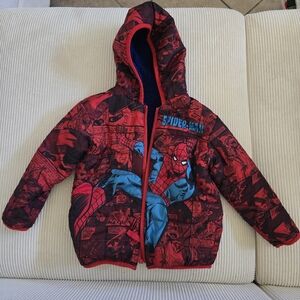 Spider-Man Red and Blue Hooded Jacket